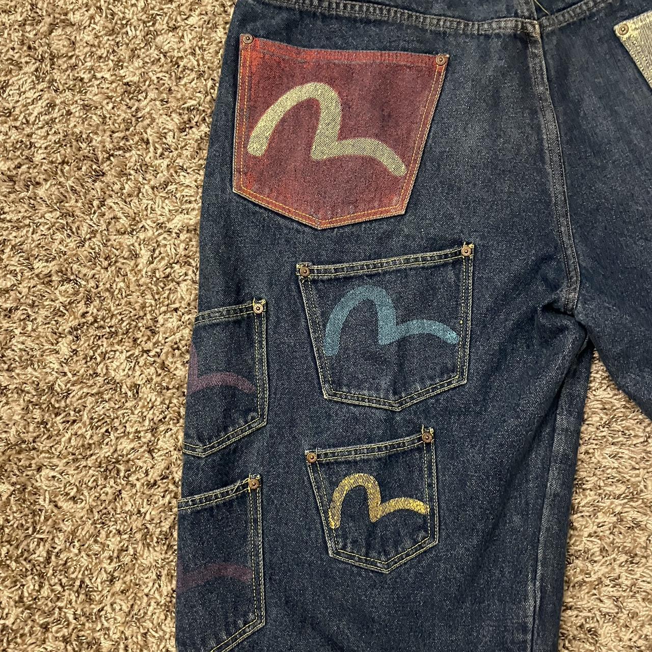 Evisu Jorts 90s Multi Pocket Jeans Depop