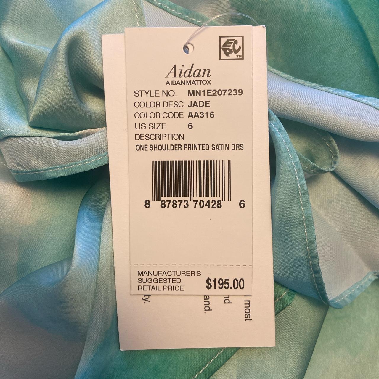 Aidan Mattox Women's Green and Blue Dress (4)