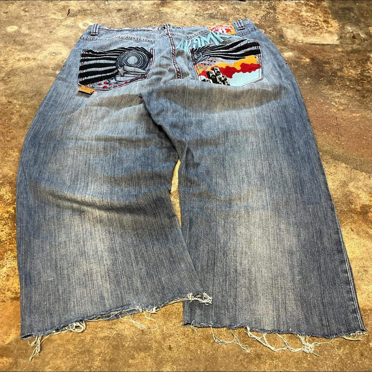 Akademiks jeans Arizona inspired Cut bottoms but... - Depop