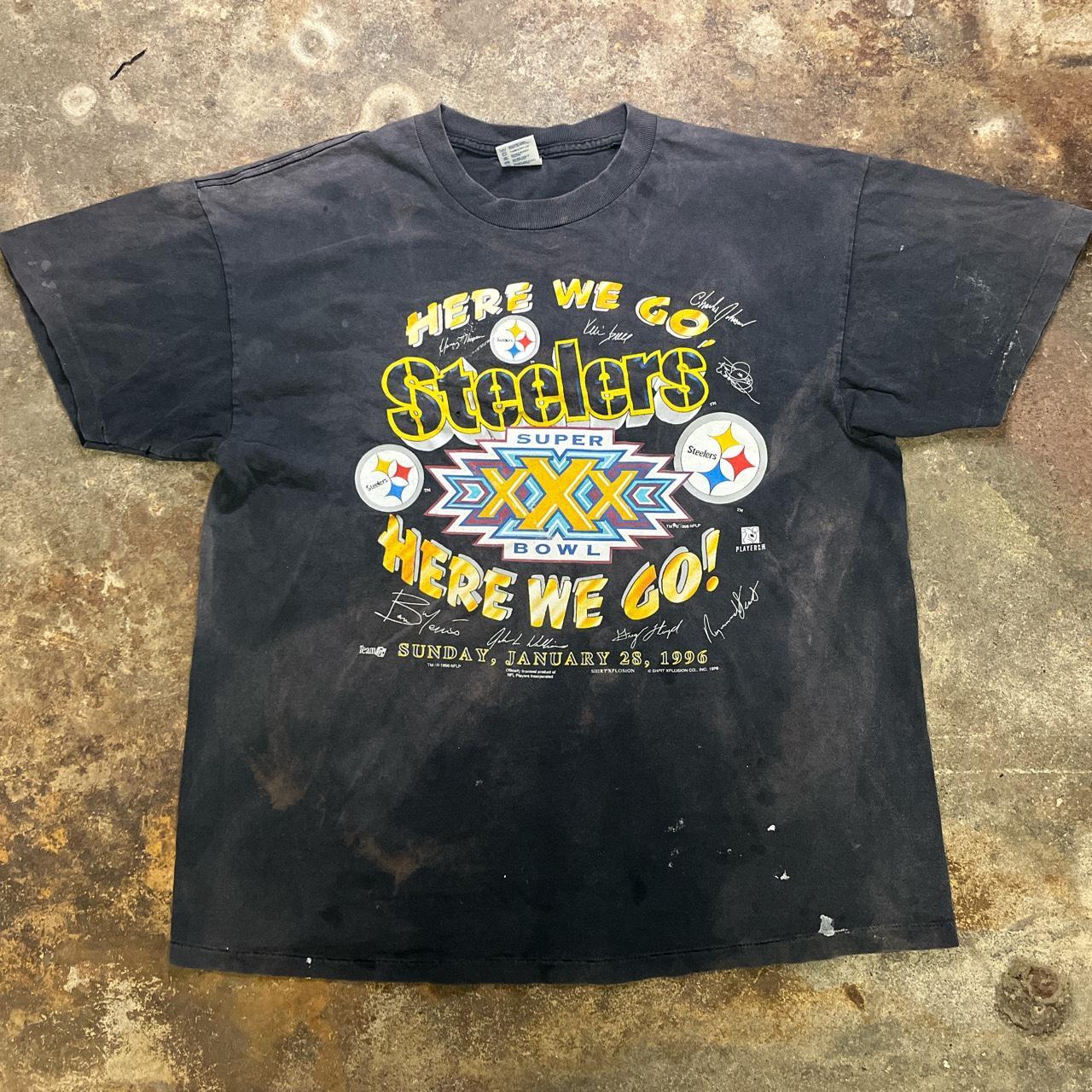 Pittsburgh Steelers Super Bowl XL T Shirt Vtg Y2K - Depop