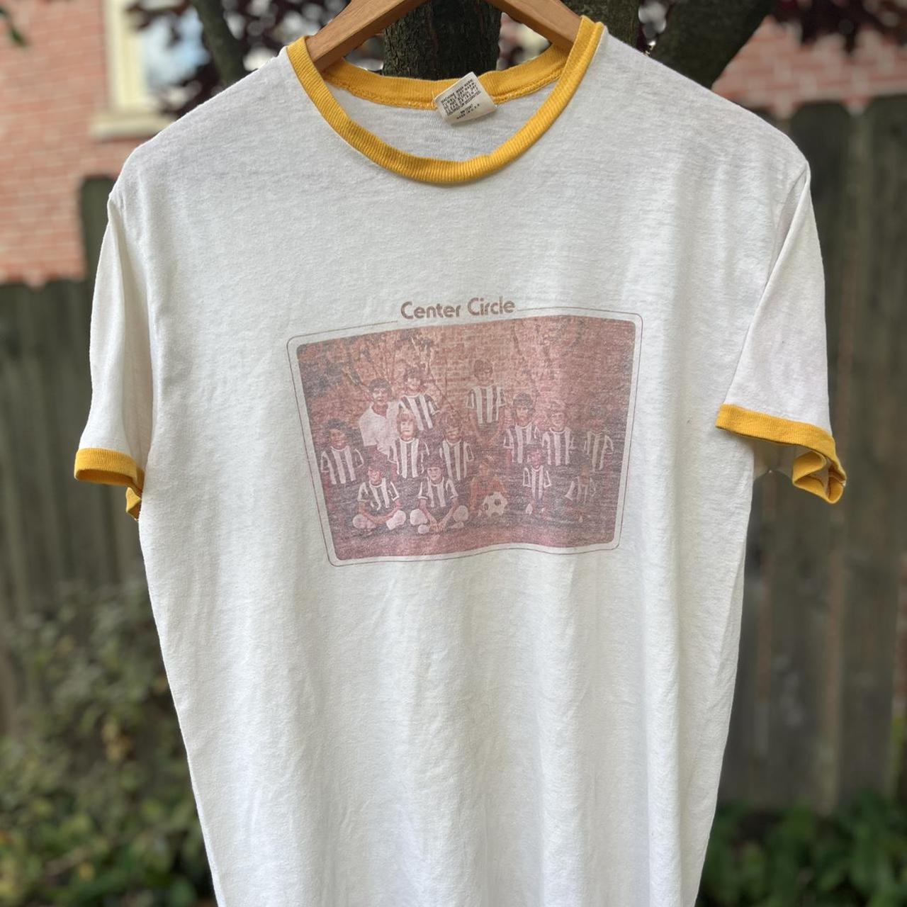 vintage redskins tshirt yellow large #vintage - Depop