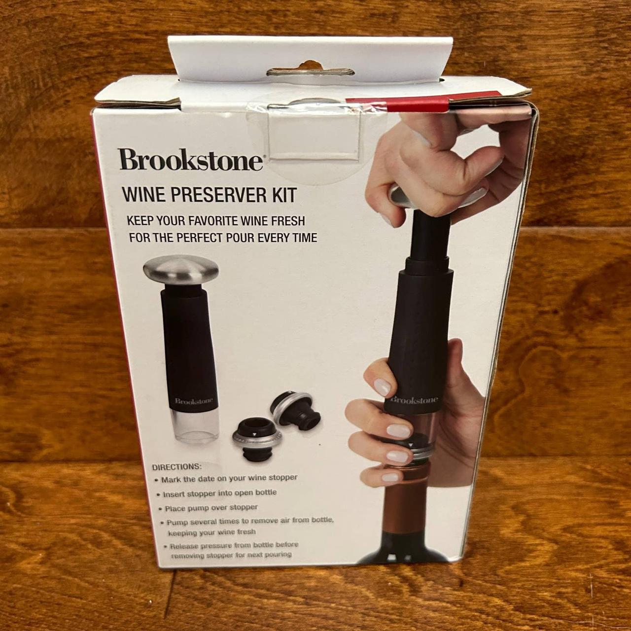 BROOKSTONE Wine Preserver Kit Brand New Manual Depop