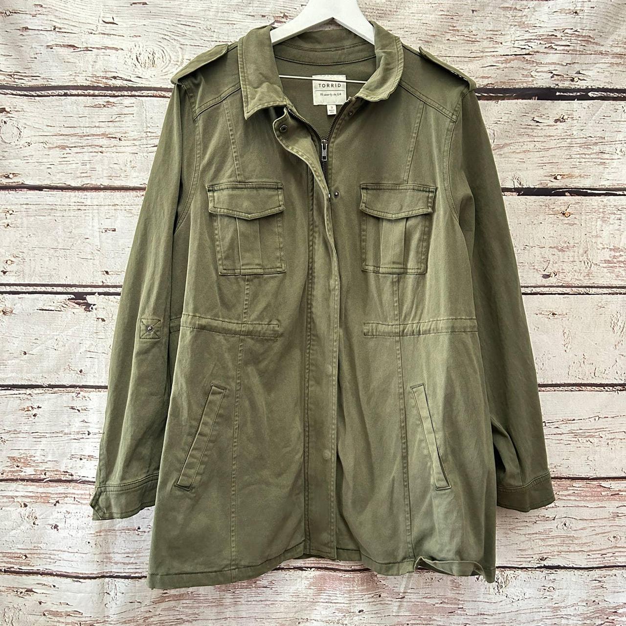 Torrid olive shop green jacket