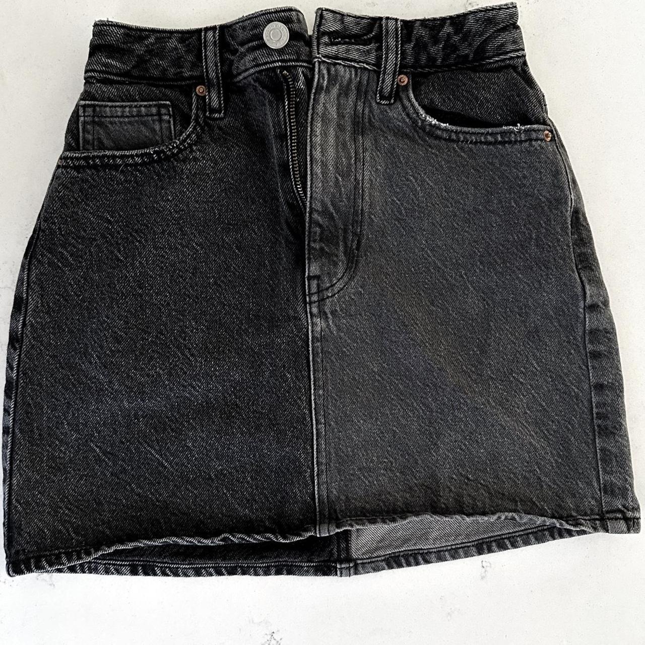 Black jean clearance skirt pacsun