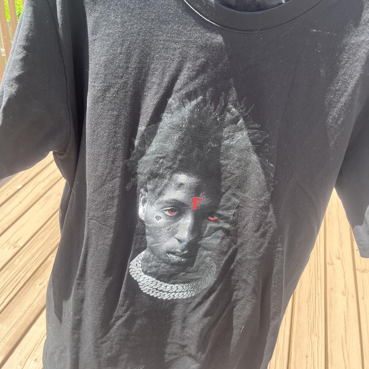 NBA Young boy X vlone tee Size Large Worn once Depop