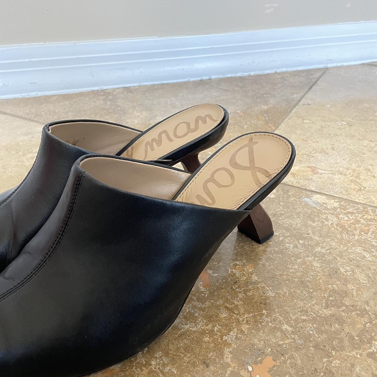 Sam edelman cheap black leather mules