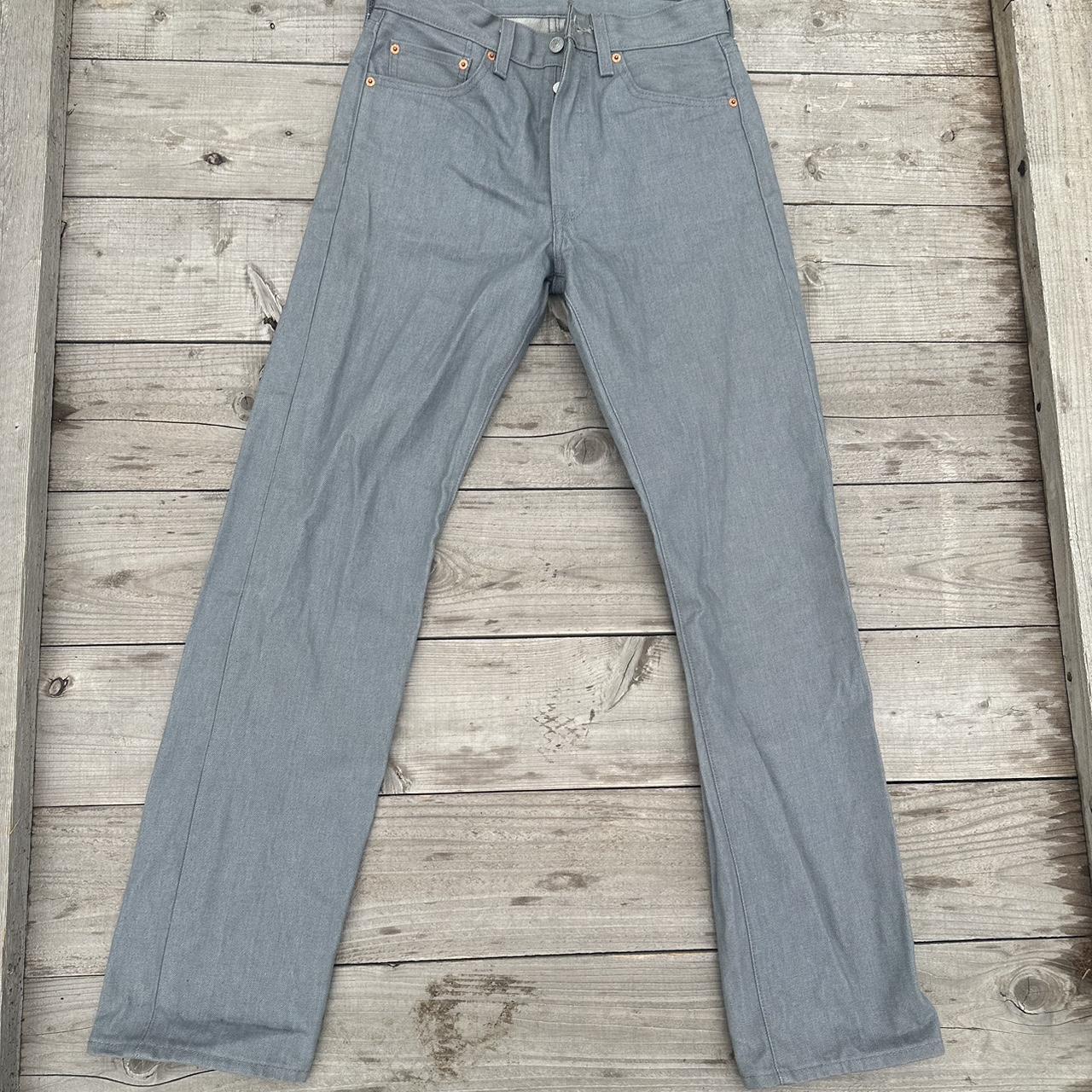 grey levis 501s W30 L34 - Depop