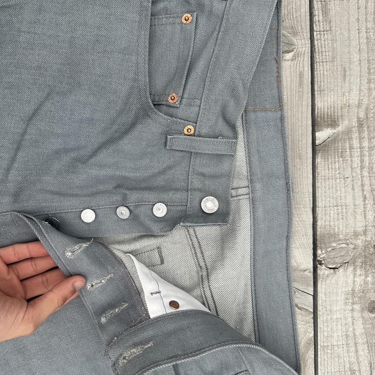 grey levis 501s W30 L34 - Depop