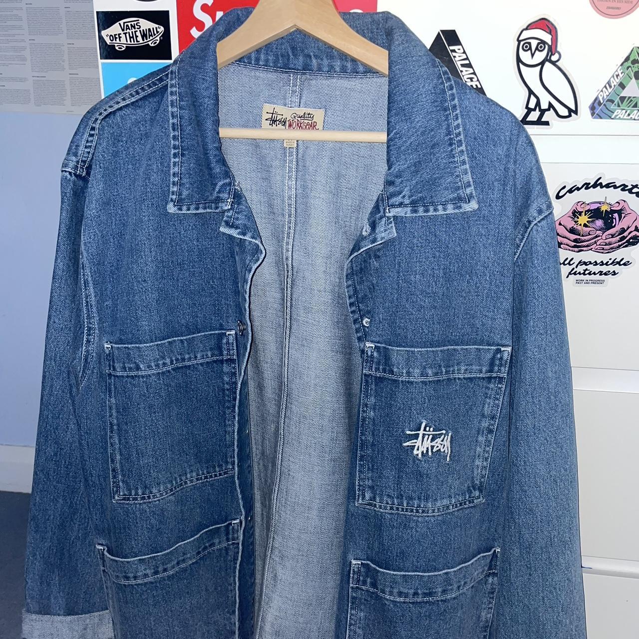 Stüssy Men's Blue Jacket | Depop