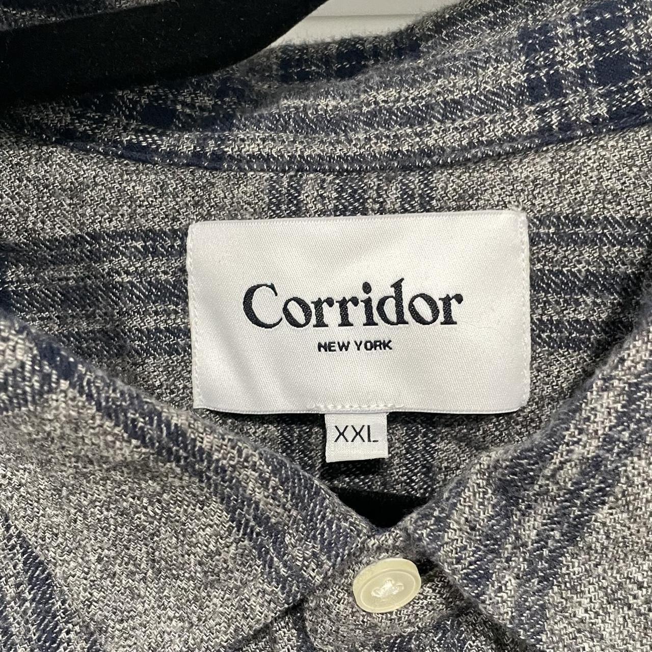 Corridor Men's Grey and Blue Shirt (3)
