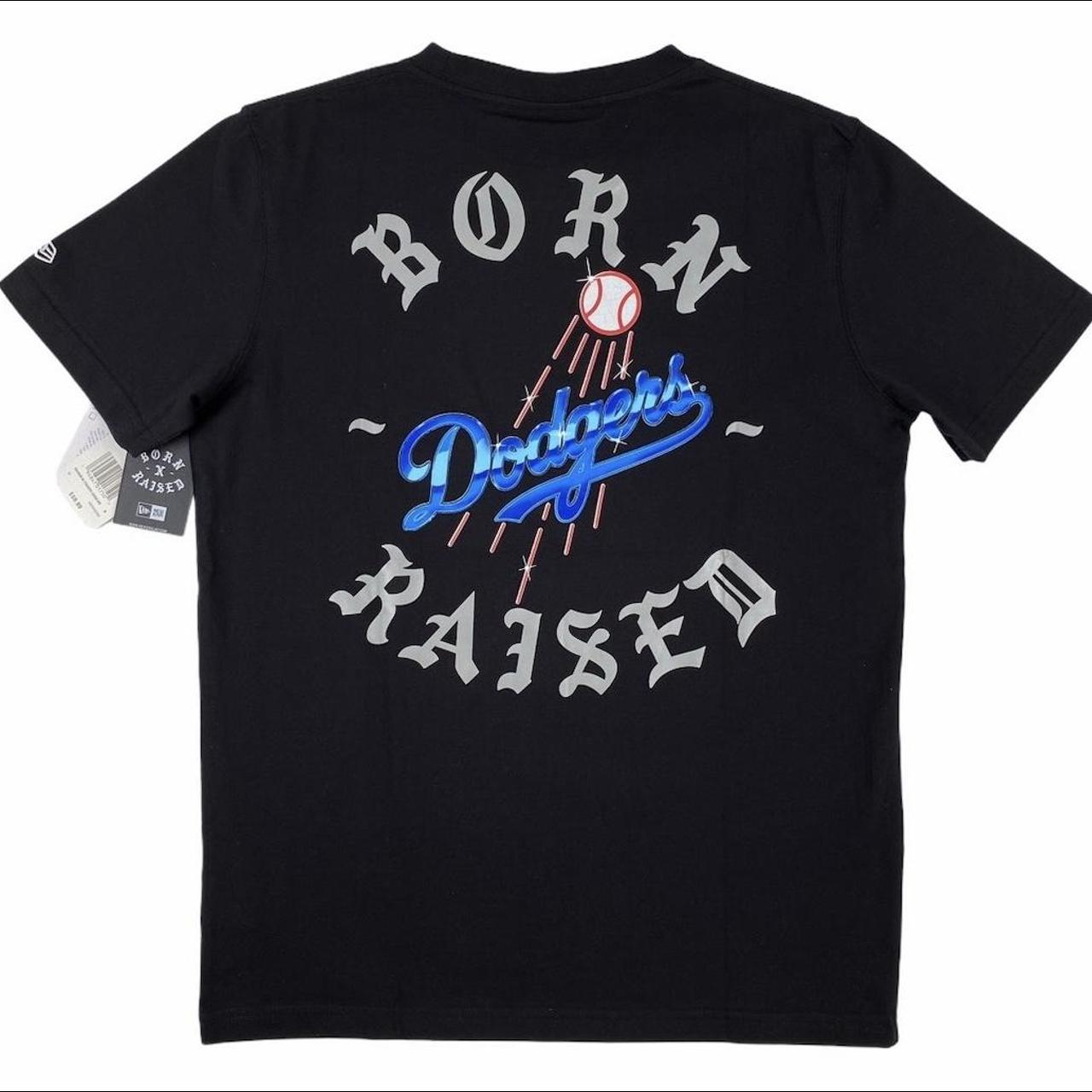 Born x raised + Dodgers ball logo shirt