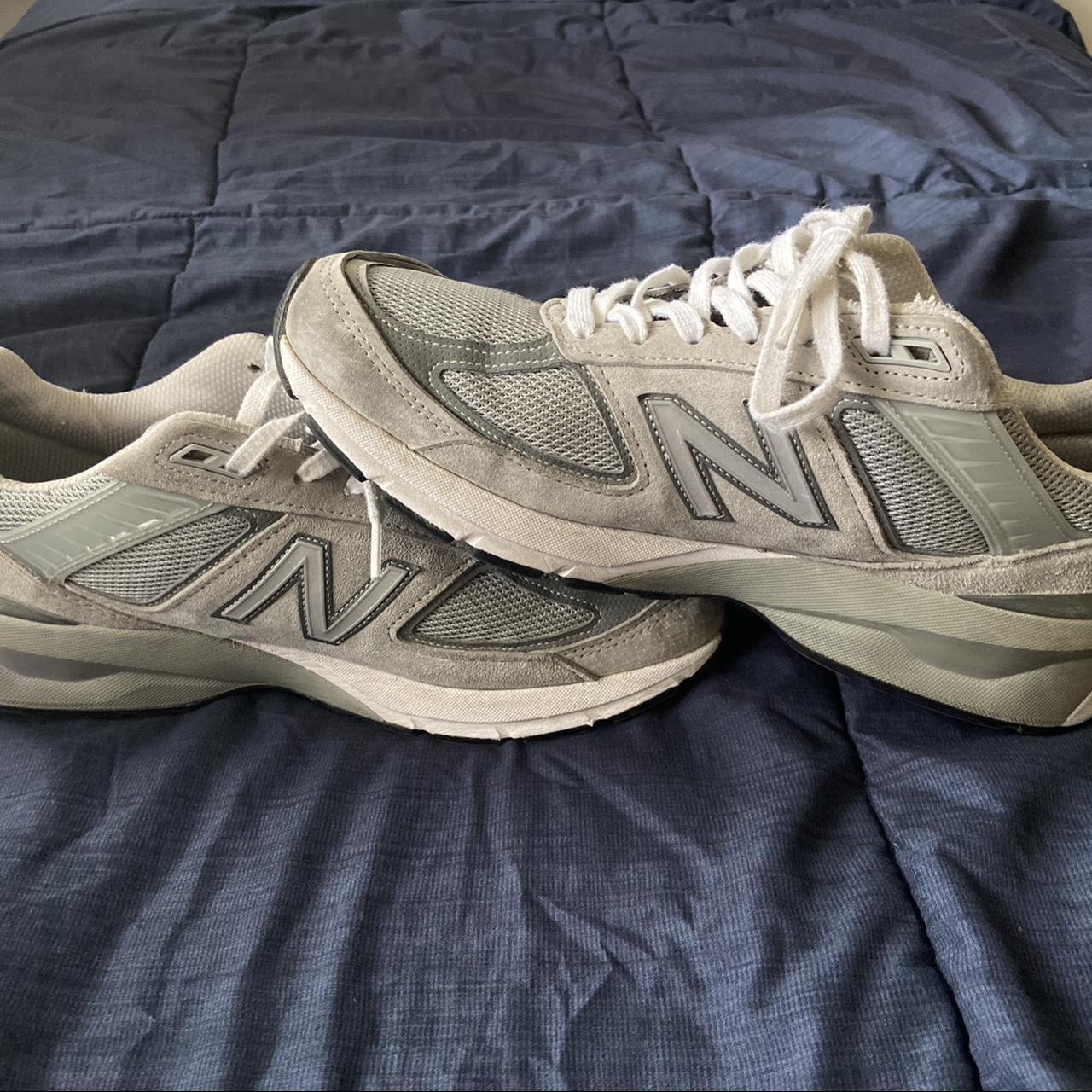 Grey new balances 990s Wore these for a bit and put... - Depop