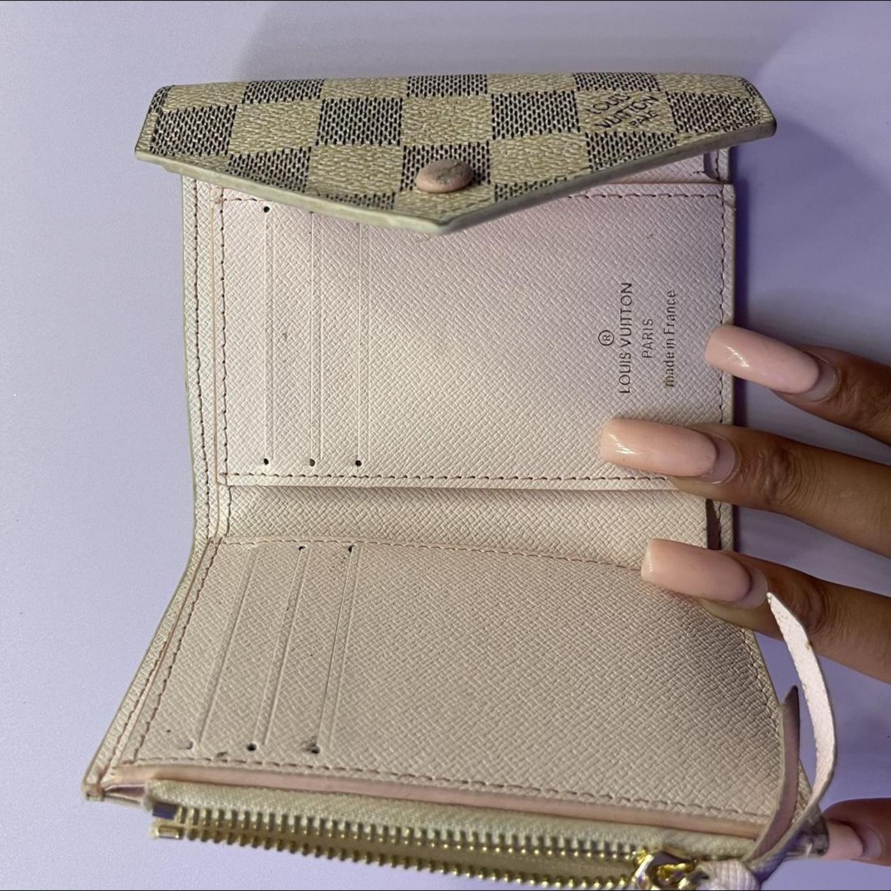 Louis Vuitton Victorine wallet. Rose ballerine - Depop