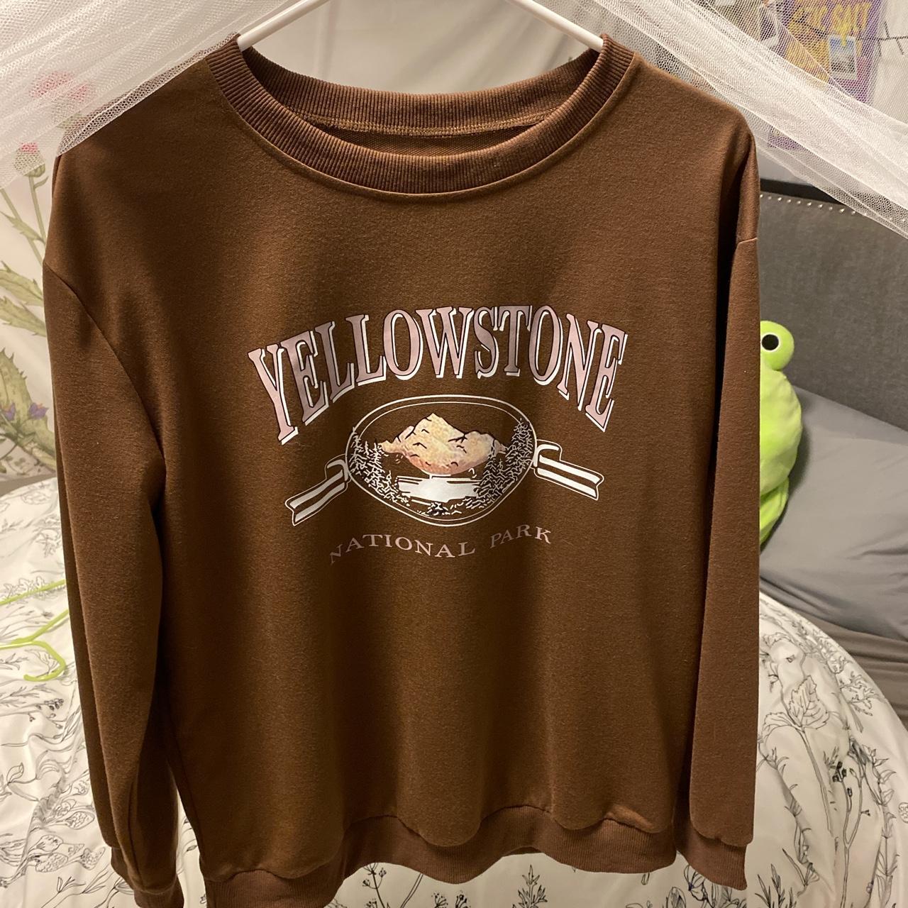 cleveland browns crewneck sweatshirt brown / - Depop