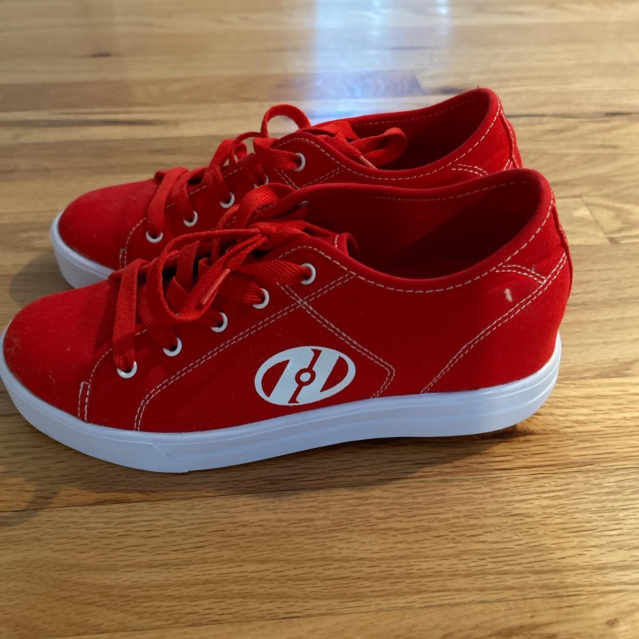 red heelys sneaker shoes all parts intact almost... Depop