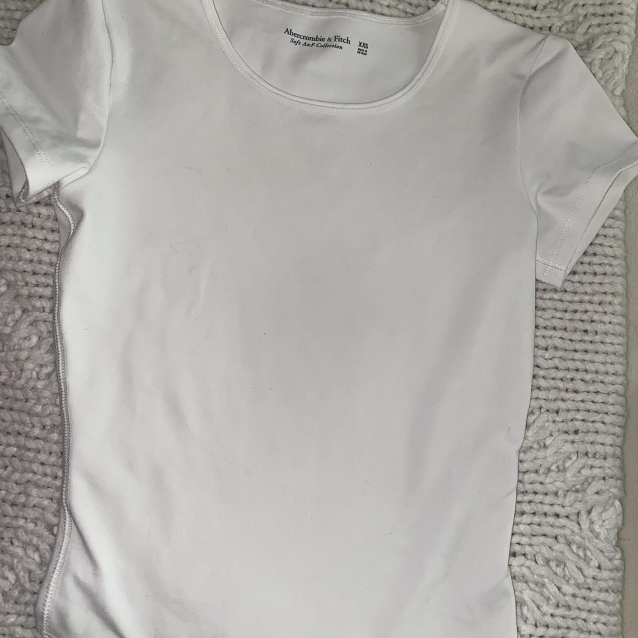 Abercrombie & Fitch Women's White Bodysuit Depop