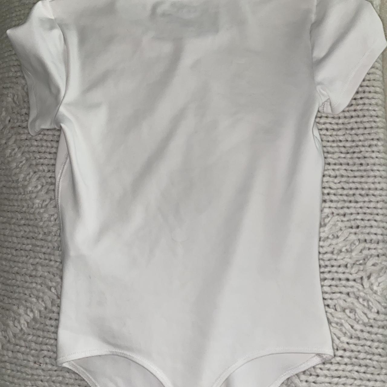Abercrombie & Fitch Women's White Bodysuit Depop