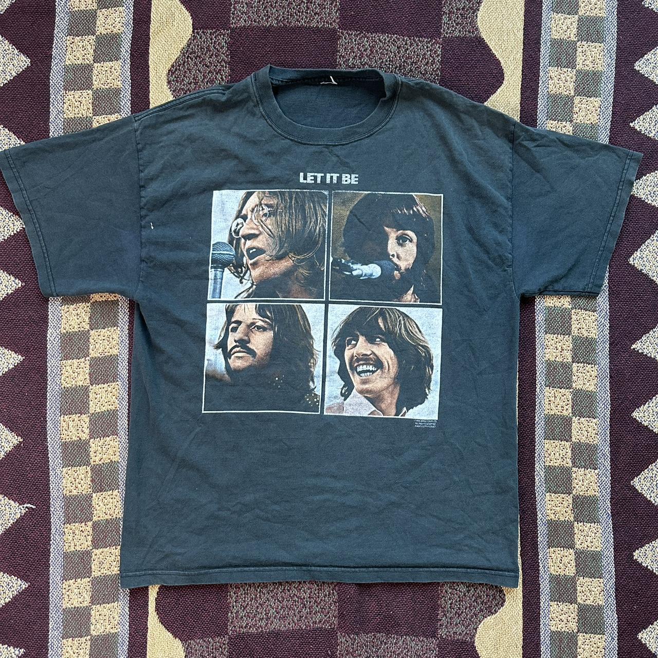 2004 Beatles Let It Be Shirt, Faded Small Stain Left - Depop