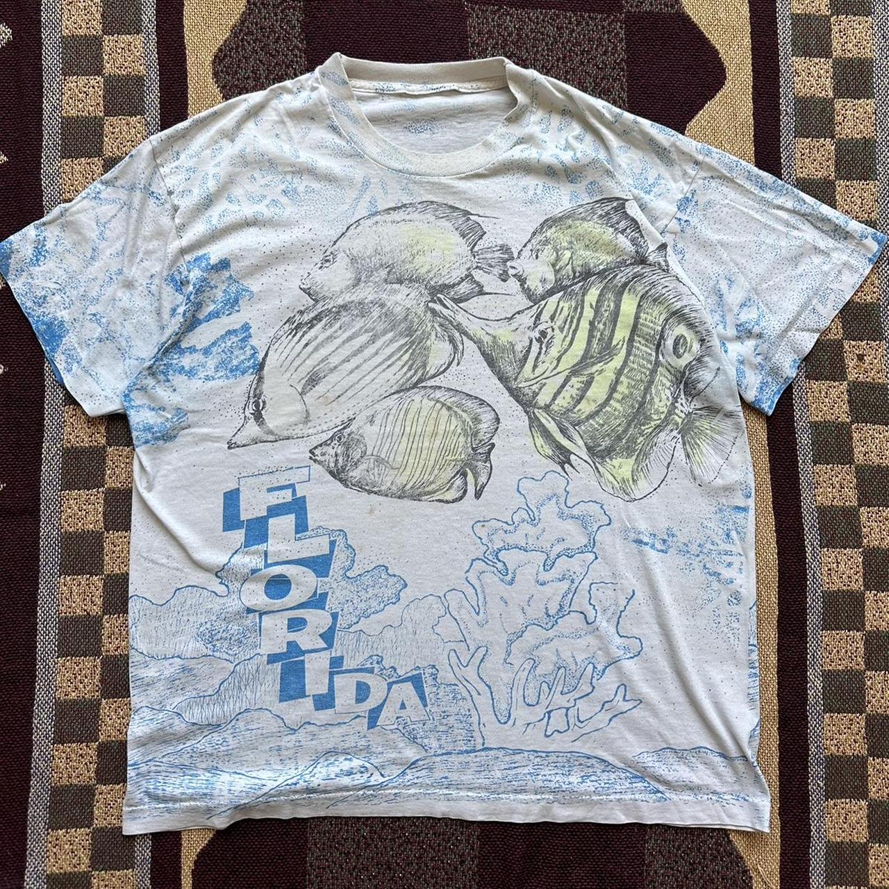 Vintage 80’s Fish Shirt Size XL deals