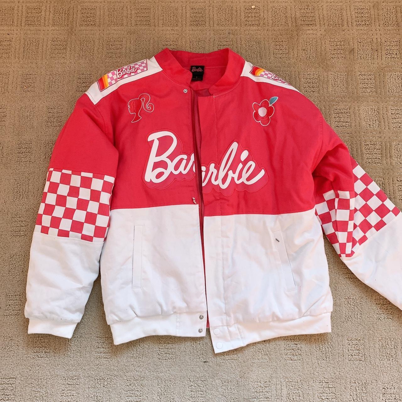 BARBIE BOX LUNCH RACER JACKET- i got this originally... - Depop