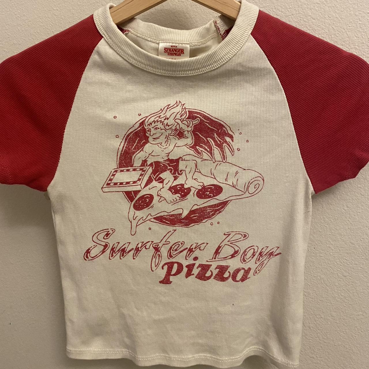 pacsun strangers things “surfer boy pizza”baby... - Depop