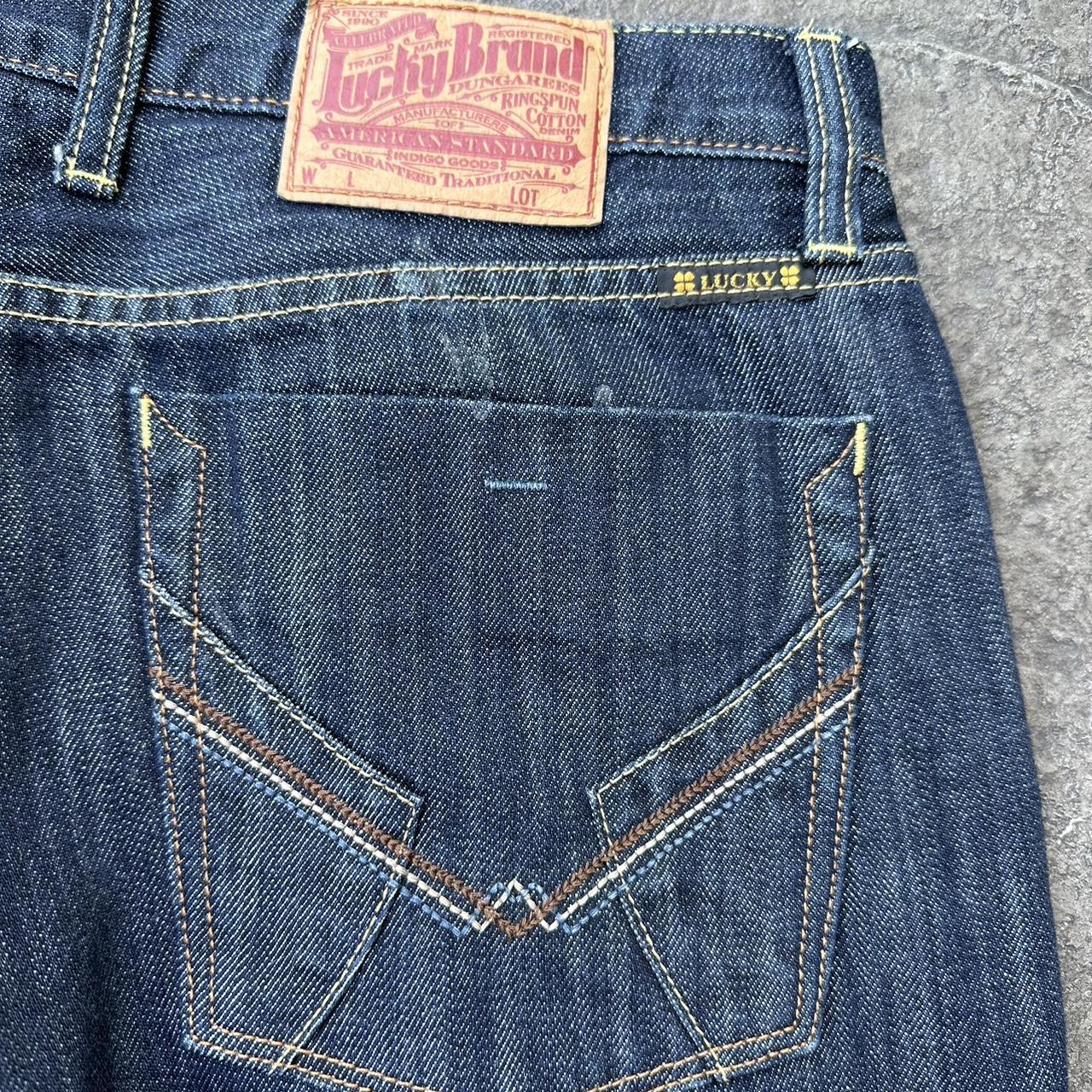 Lucky Brand Men's Navy Jeans | Depop