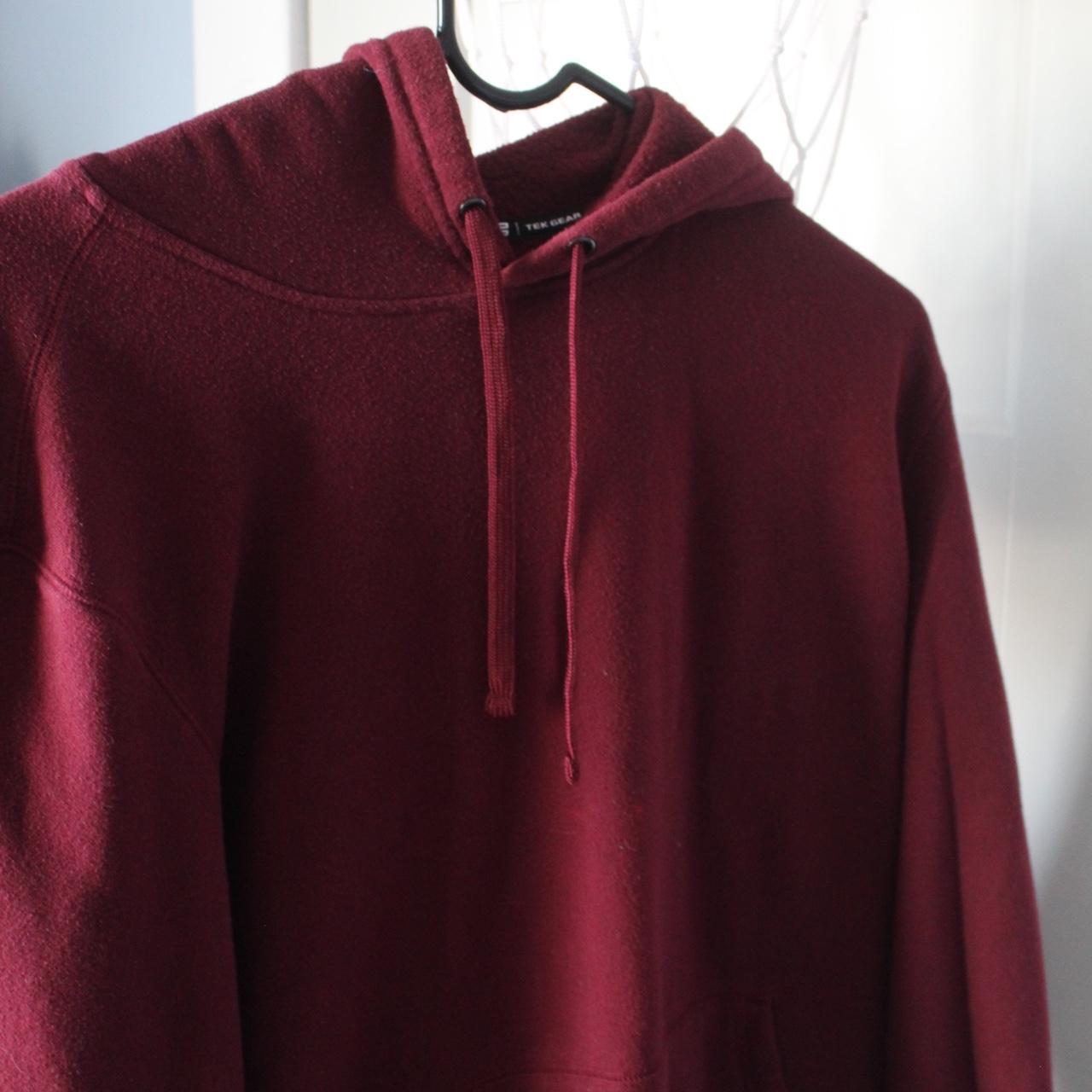 dark red hoodie - Depop