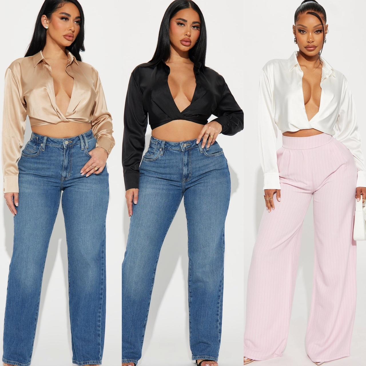 Fashion nova white tops best sale