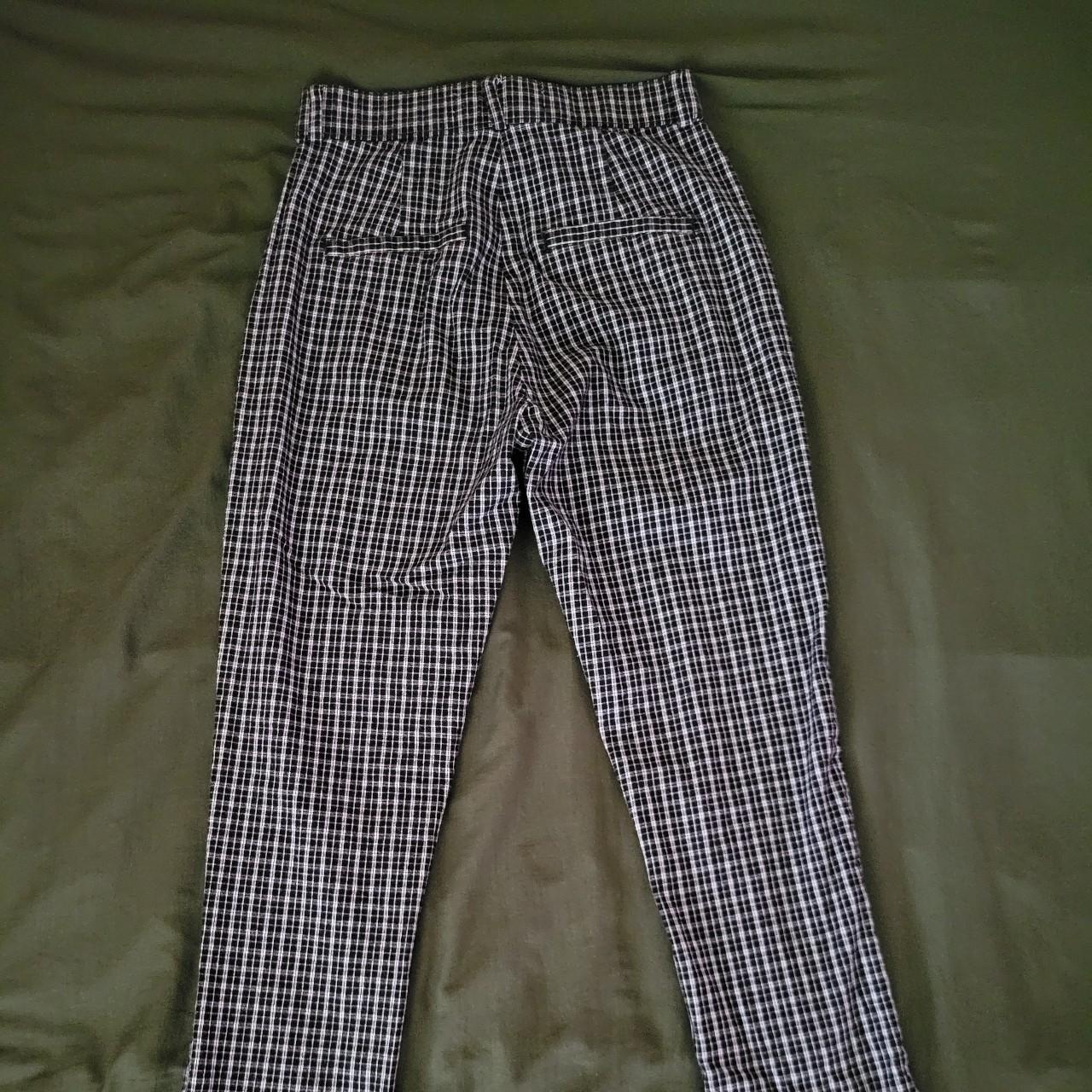 Hollister ultra high-rise black and white checkered... - Depop