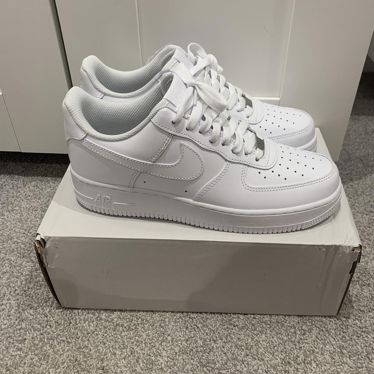 Nike air force 1 White Size 42.5 or 8 - Depop