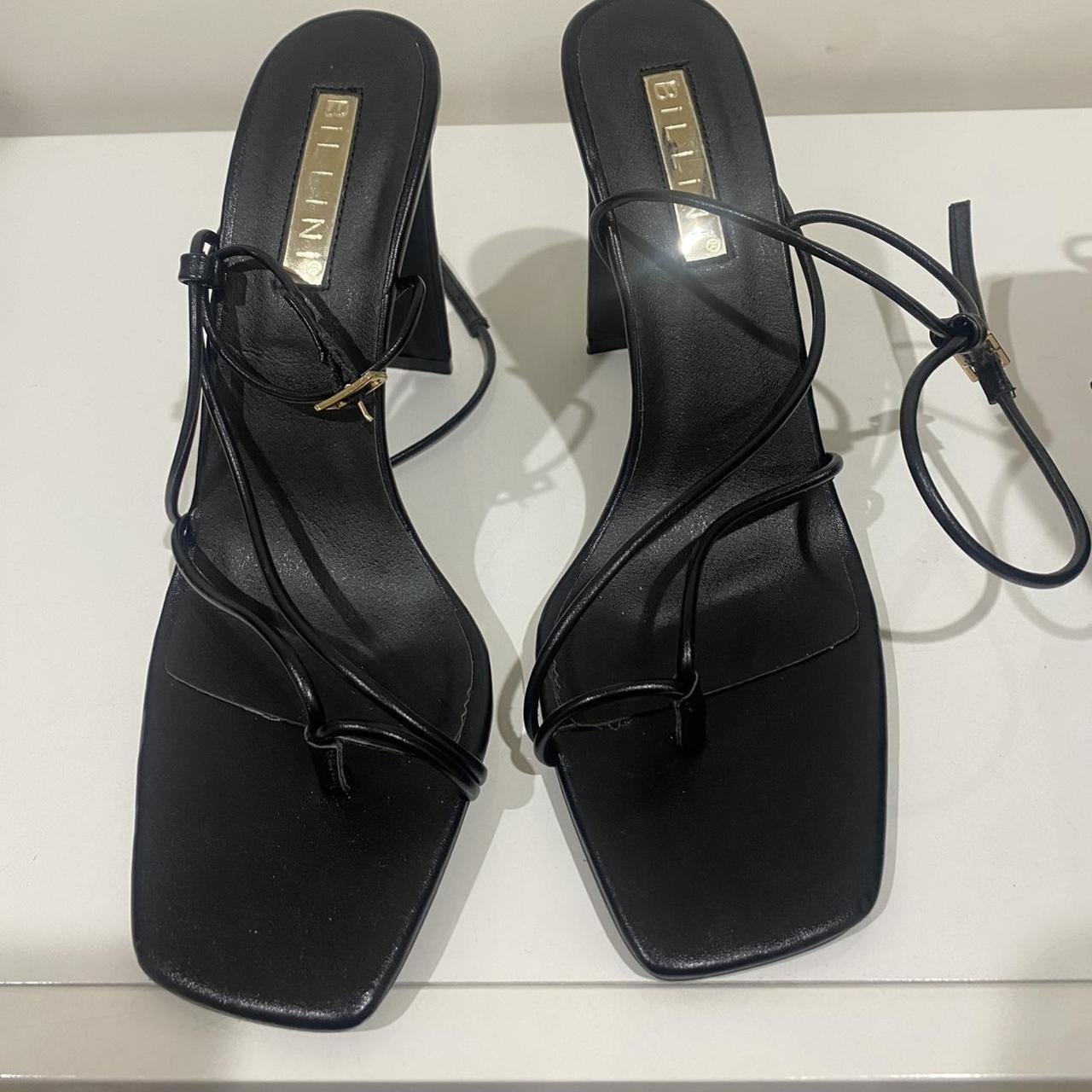 Billini black heels. Never worn, size 10 womens aus - Depop