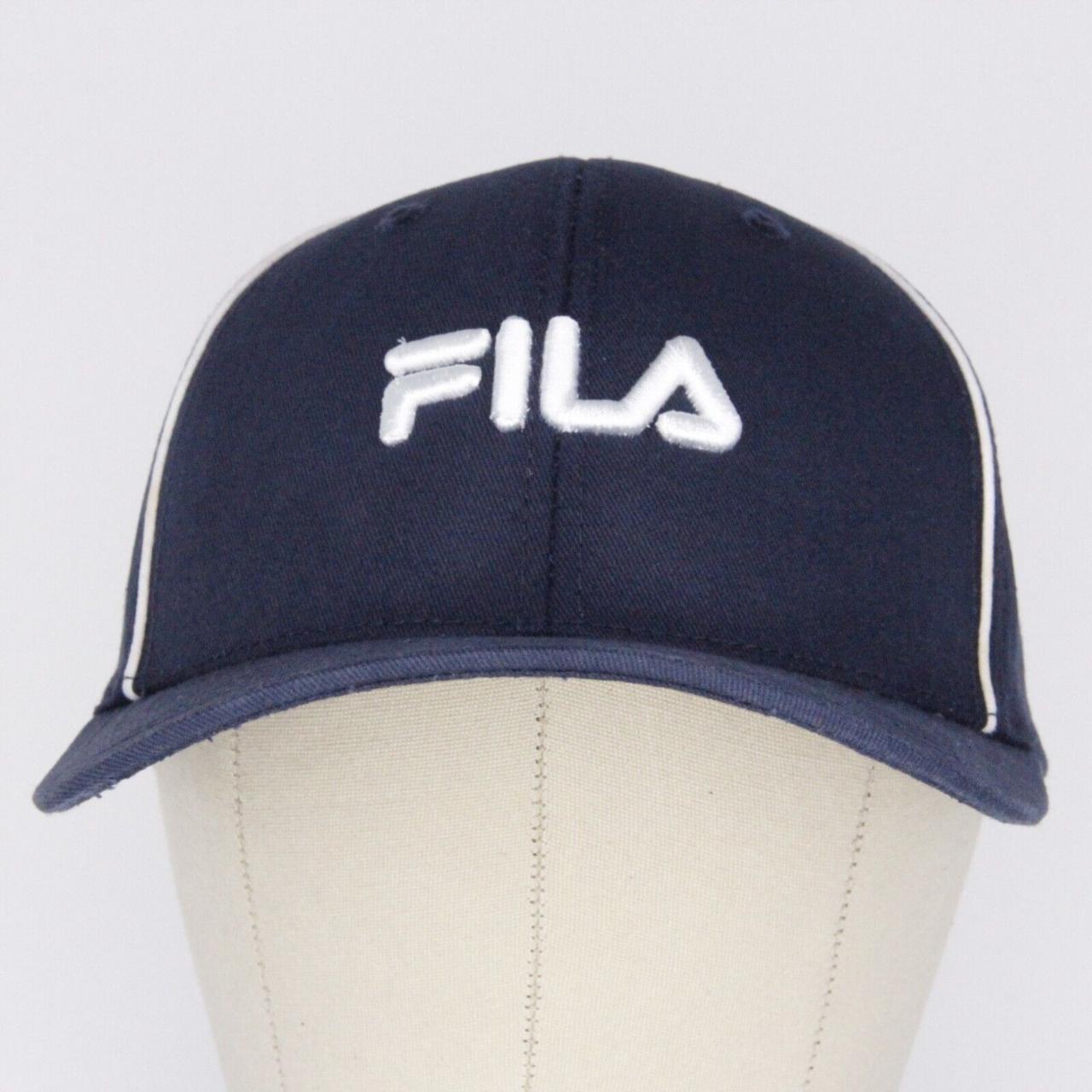 Fila Men's Navy and White Hat | Depop