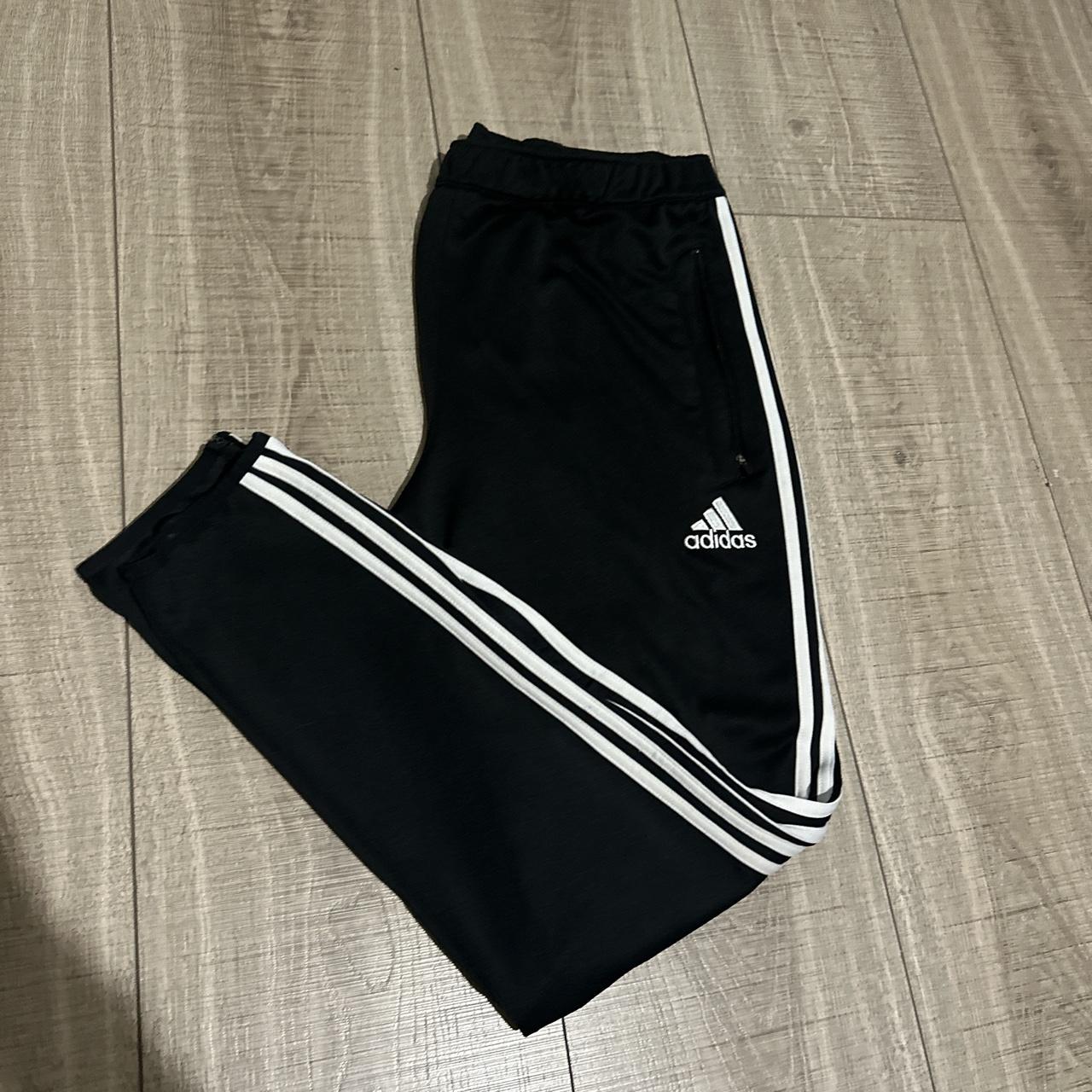 adidas full leg zip climacool sweat pants size XL - Depop