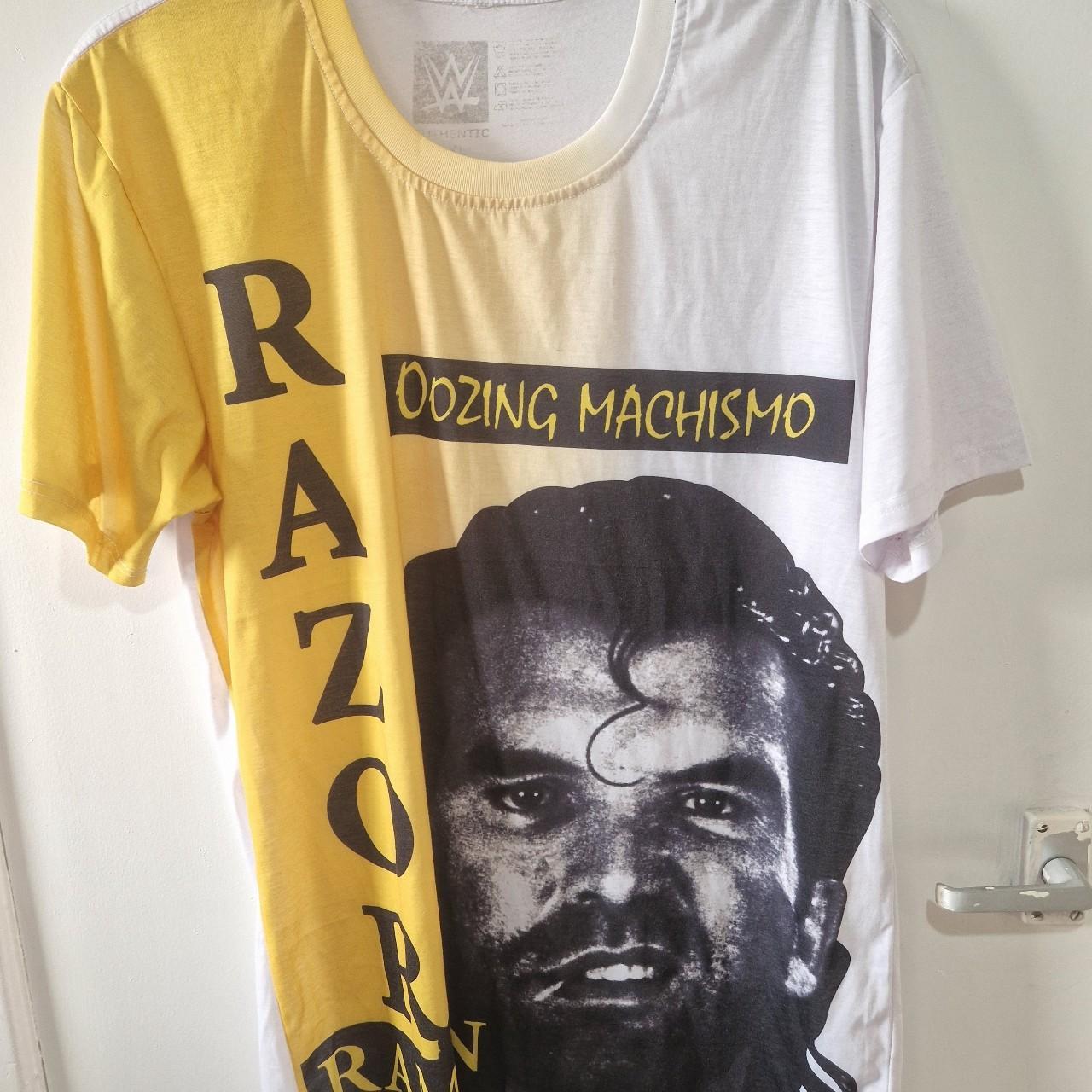 WWE RAZOR RAMON OOZING MACHISMO ALL OVER FRONT PRINT... - Depop