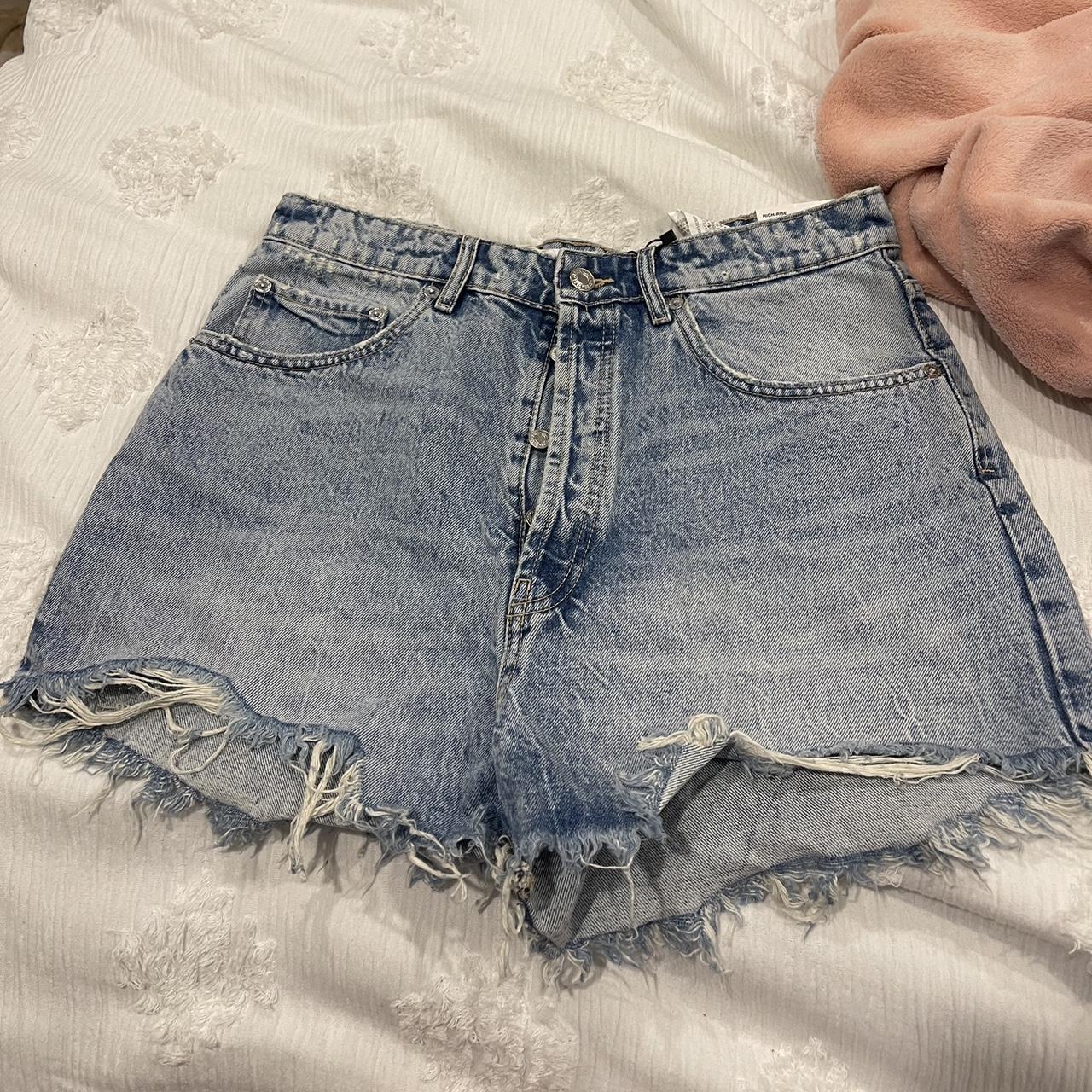 Zara Women's Blue Shorts | Depop