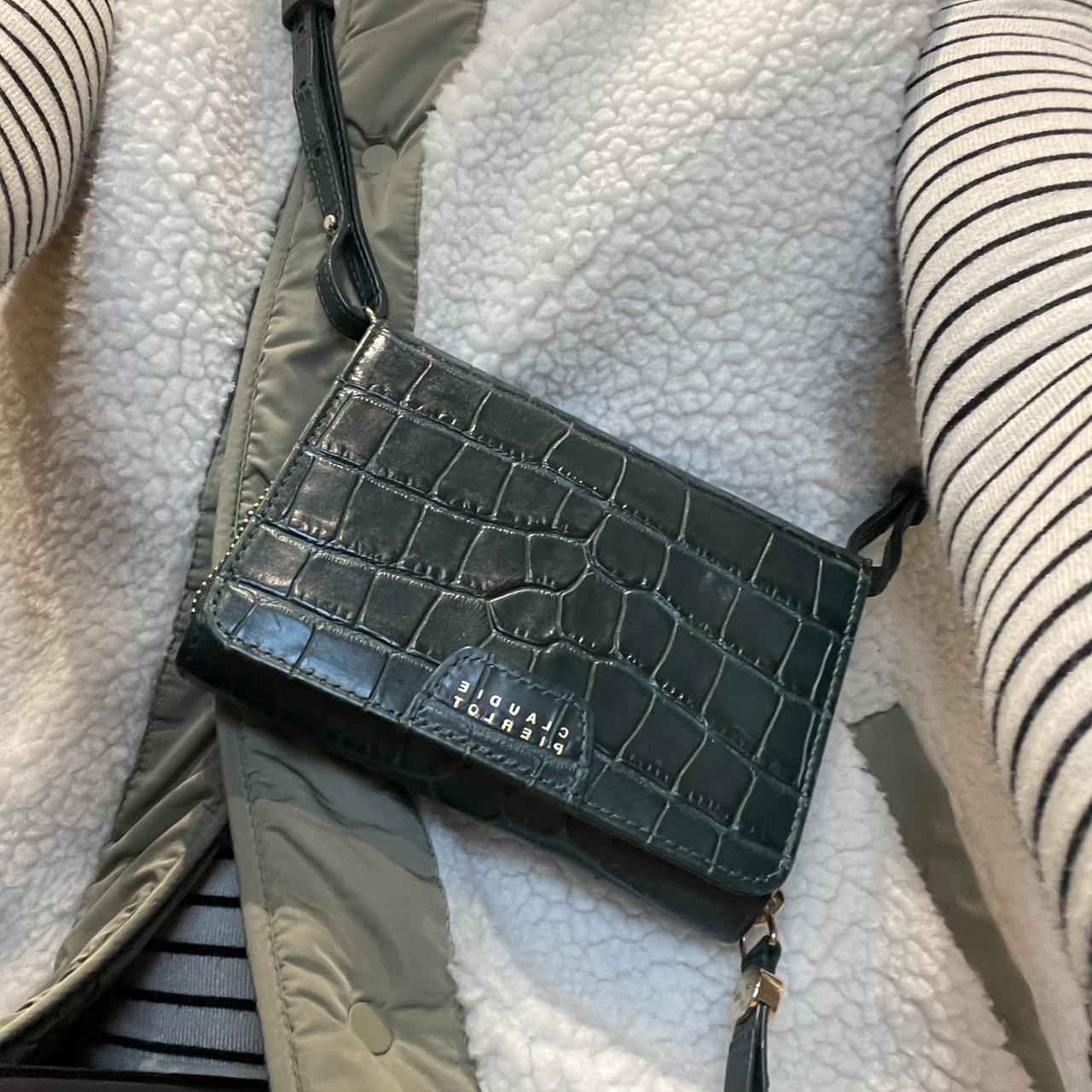 CLAUDIE PIERLOT. Anis croc effect leather wallet Depop