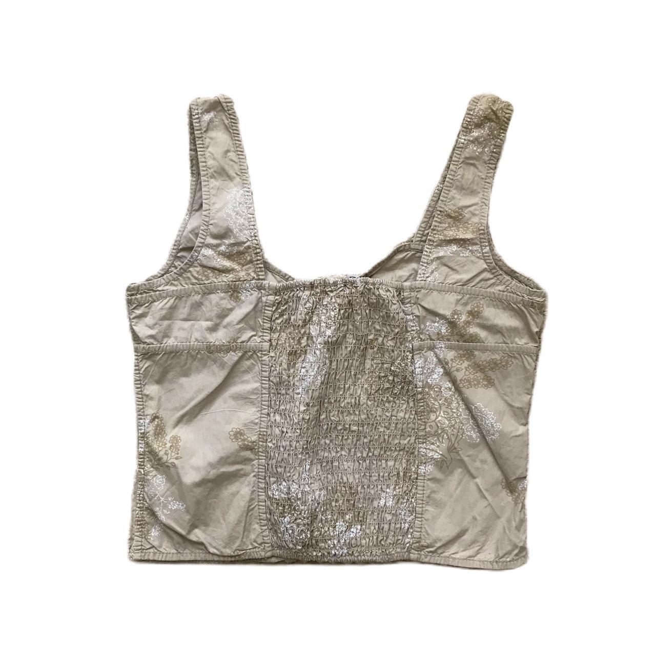 Guess Women's Tan Corset Depop