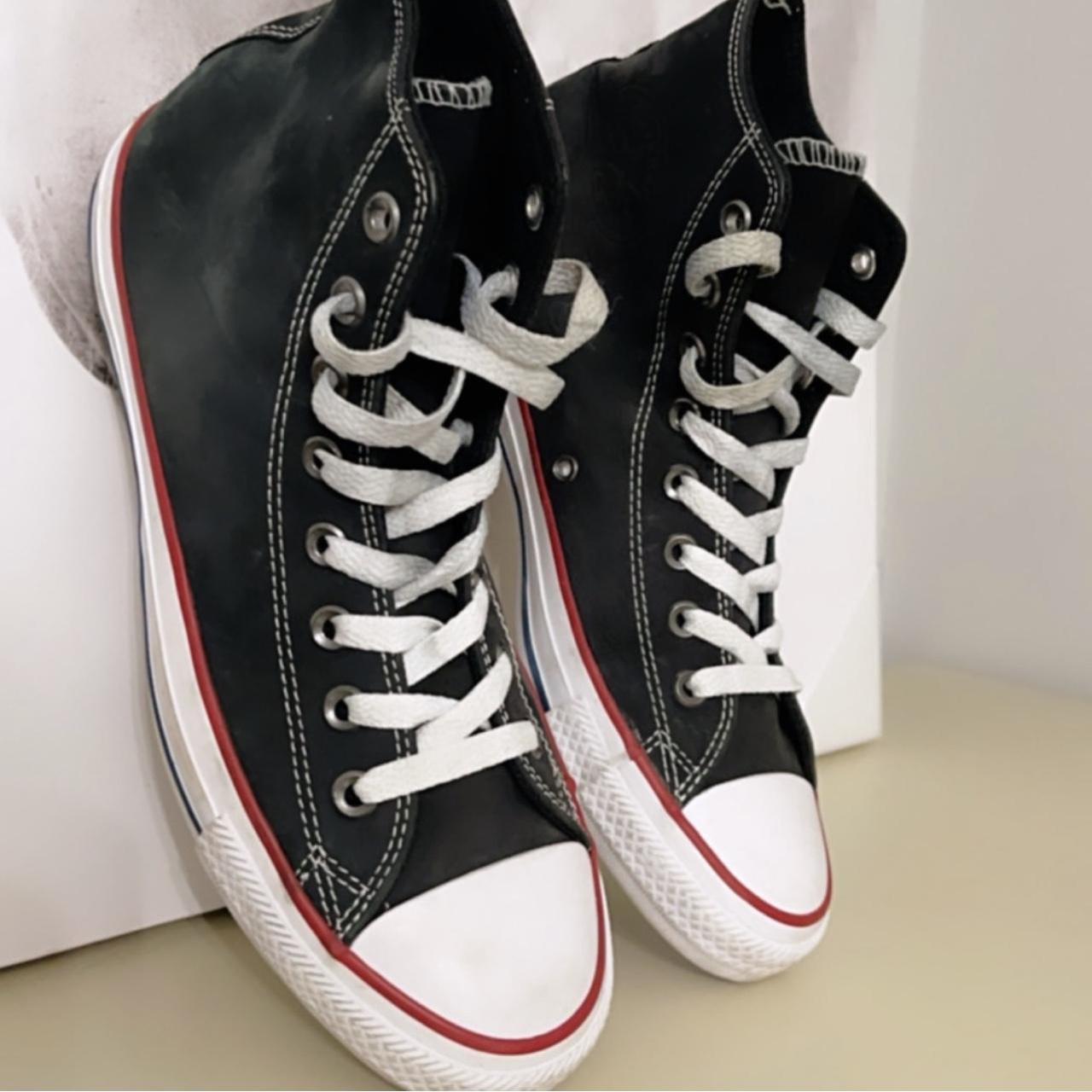 Converse Chuck leather upper mens shoes These are i... - Depop