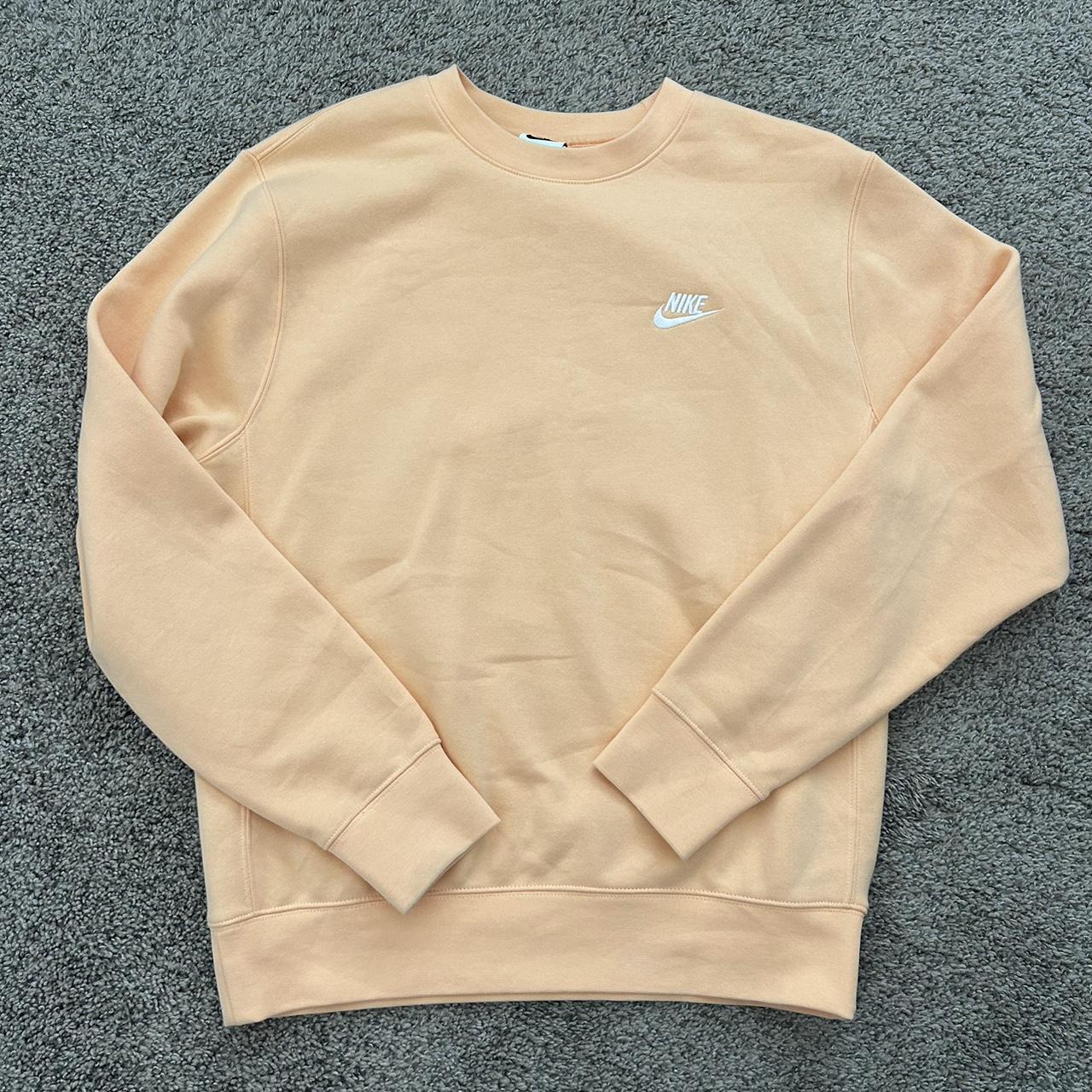 tan nike crewneck womens