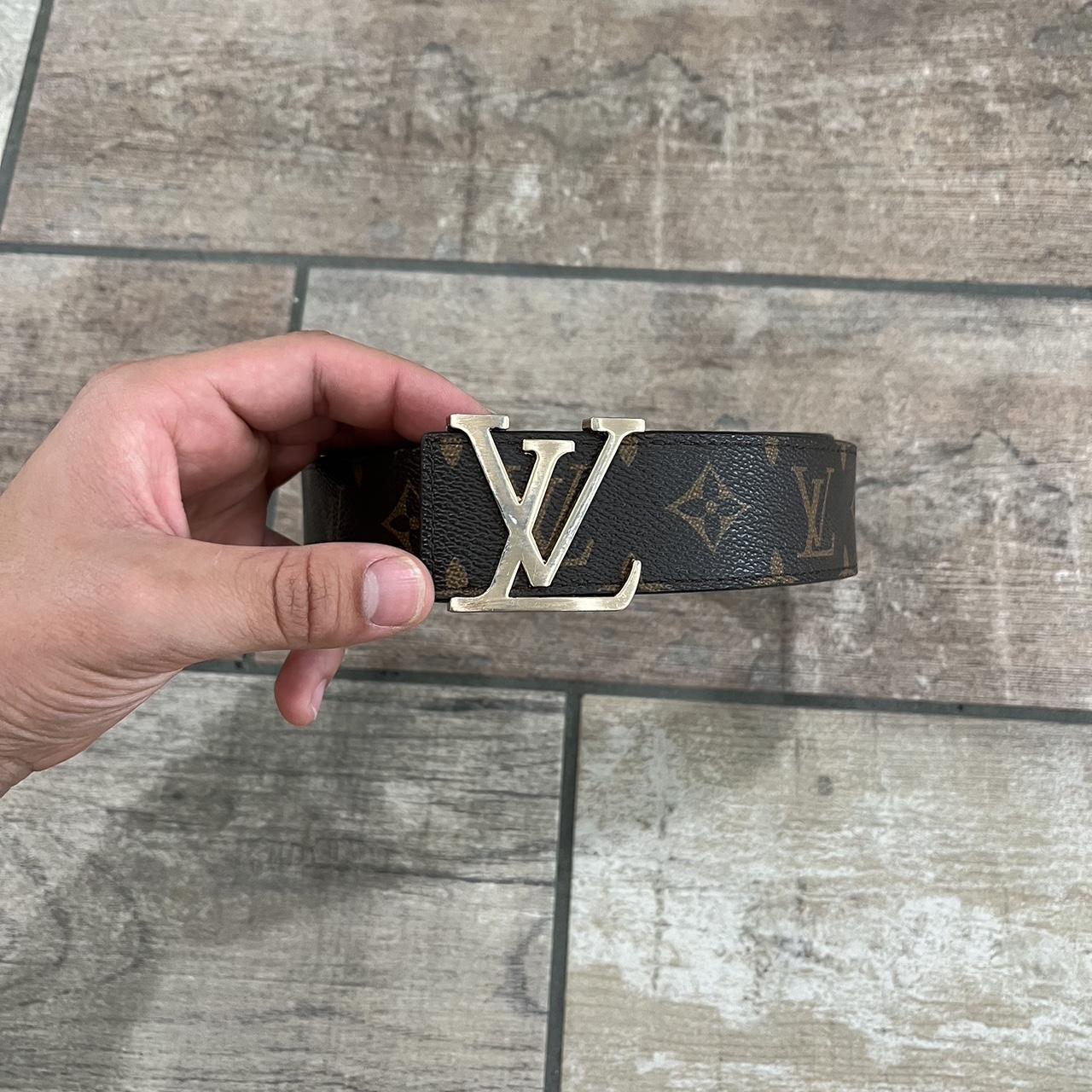 louis vuitton belt tan