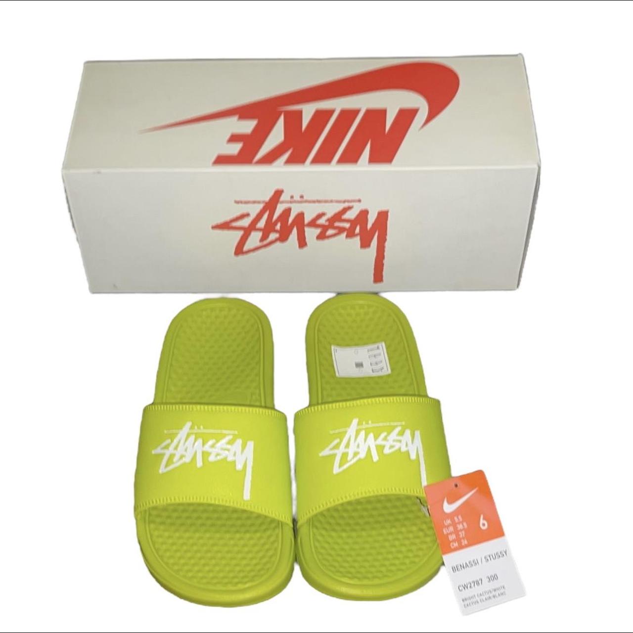 Nike x Benassi Stussy Bright Cactus Unisex Size Depop