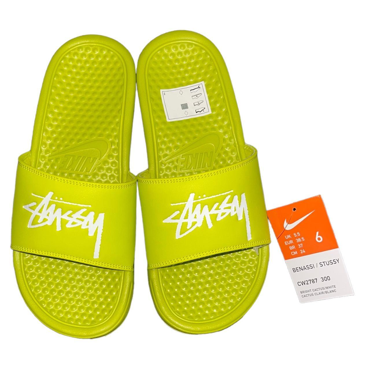 Nike x Benassi Stussy Bright Cactus Unisex Size Depop