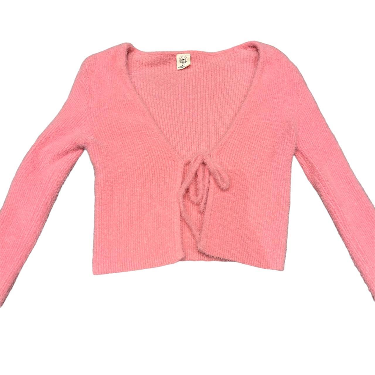 Urban Outfitters Women's Pink Cardigan Depop