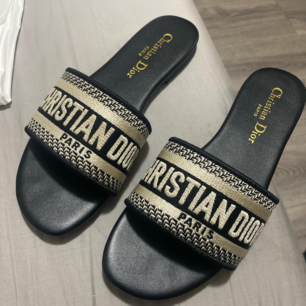 Christian Dior sandals size 8 Didn’t fit me - Depop