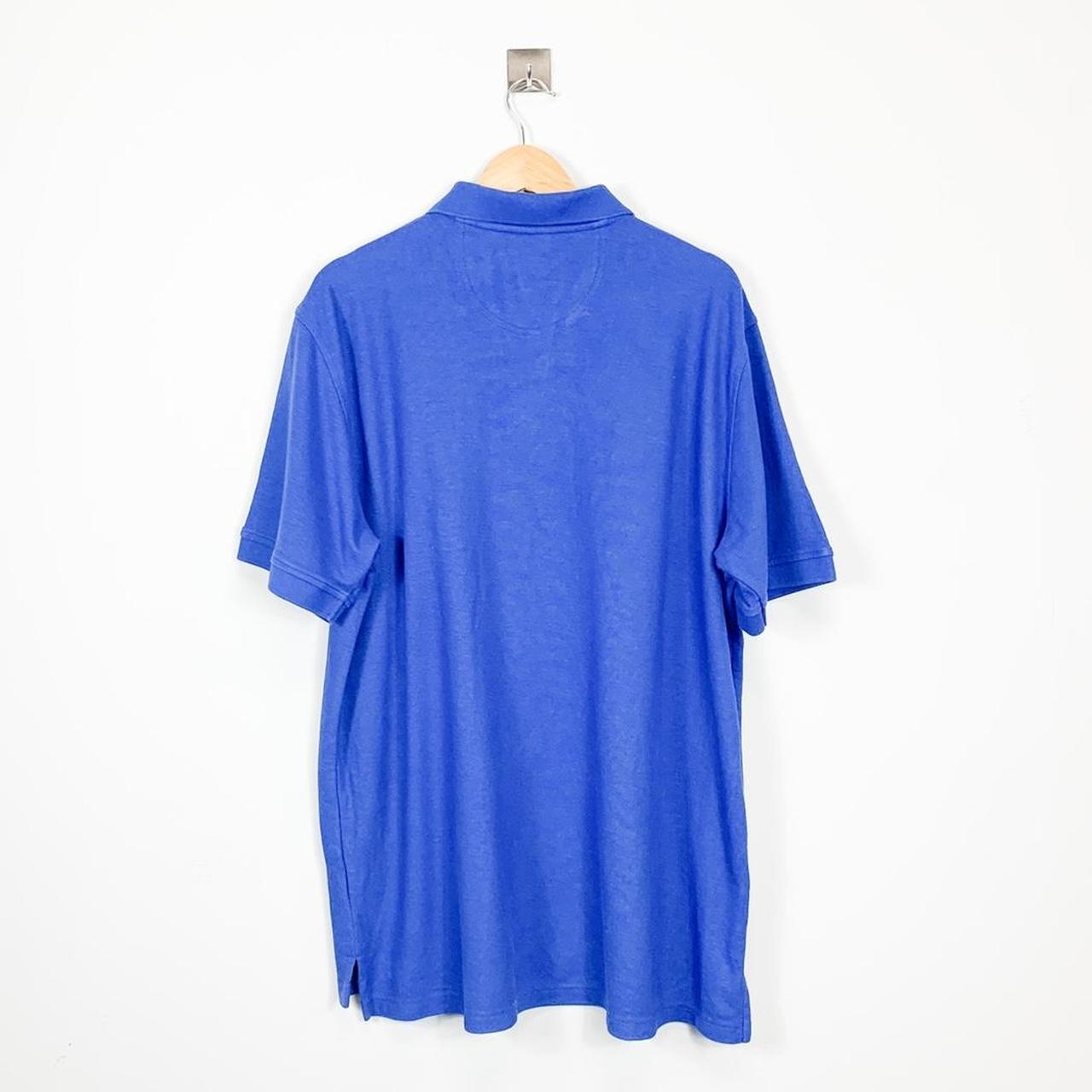 Vintage Izod Polo Size: Men’s XL Colour: Blue 25”... - Depop