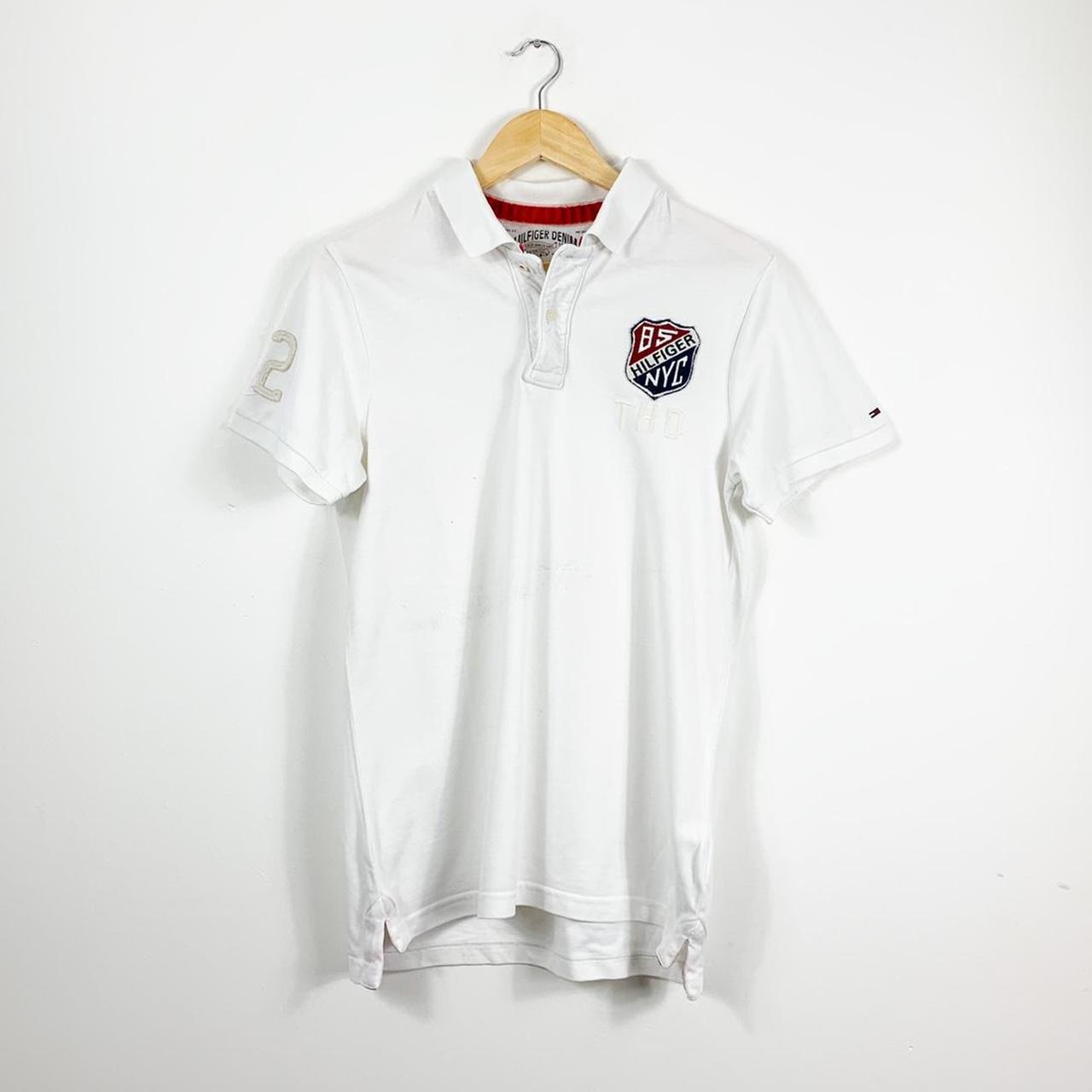 Tommy Hilfiger Men's White Polo-shirts | Depop