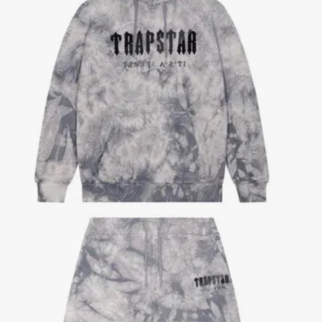 Trapstar Men's Grey Hoodie Depop