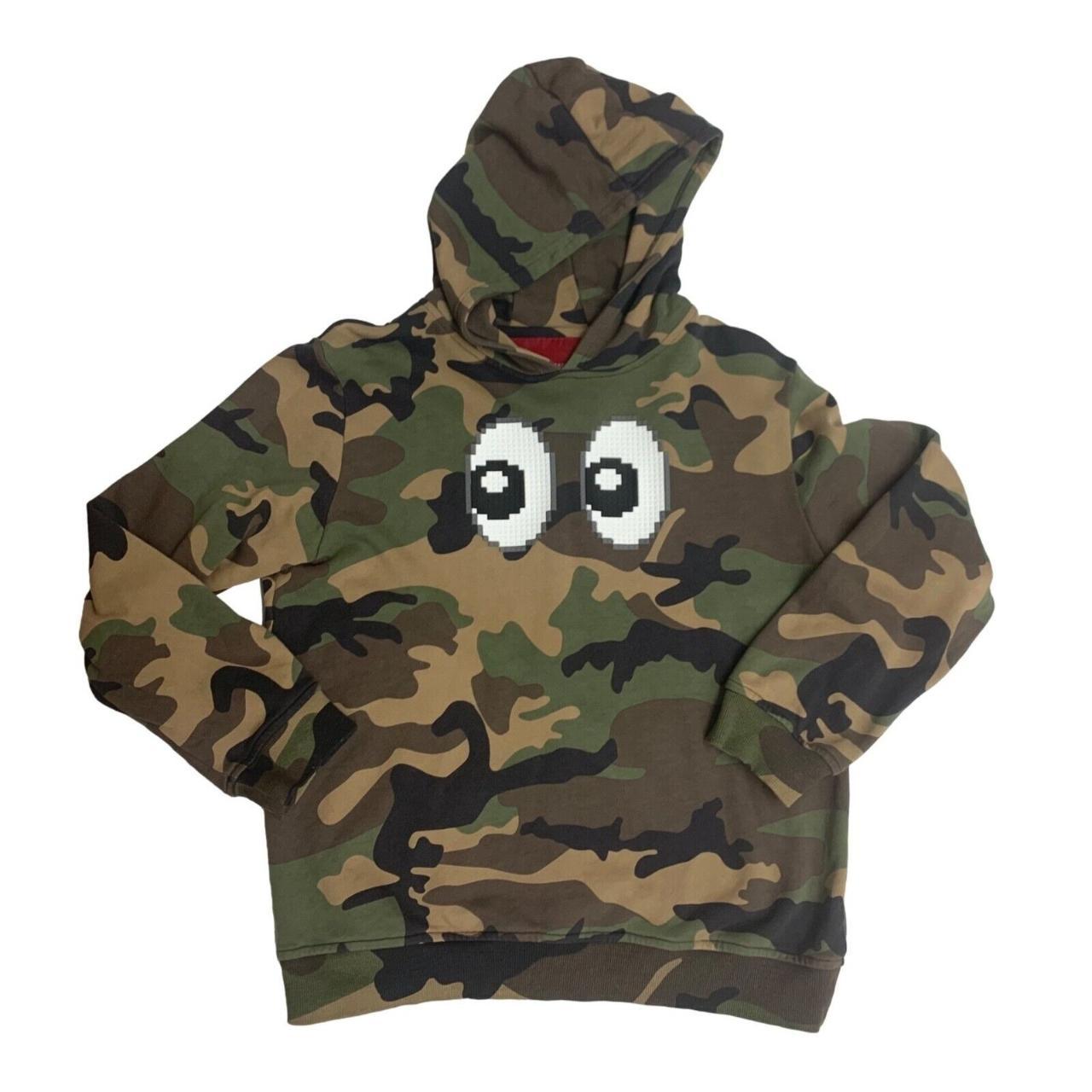 Rarely Seen Mostly Heard 2024 8 B-BIT Eyez Print Camouflage Hoodie Youth size 12 Rare