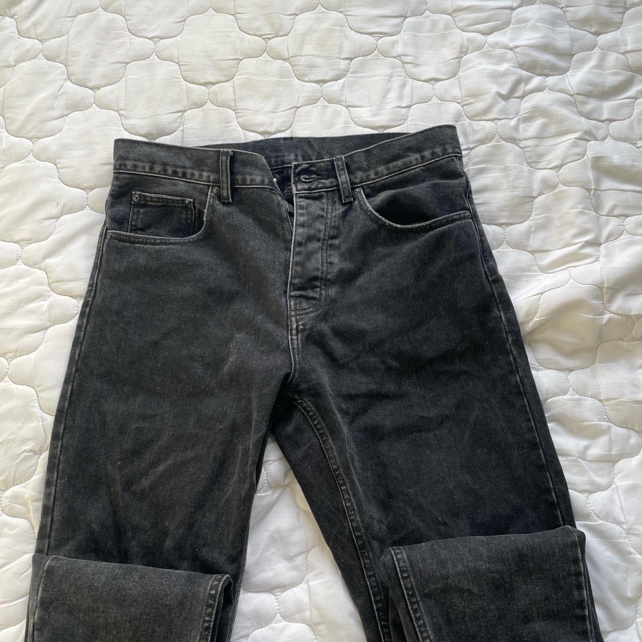 Carhartt black washed men’s jeans - Depop