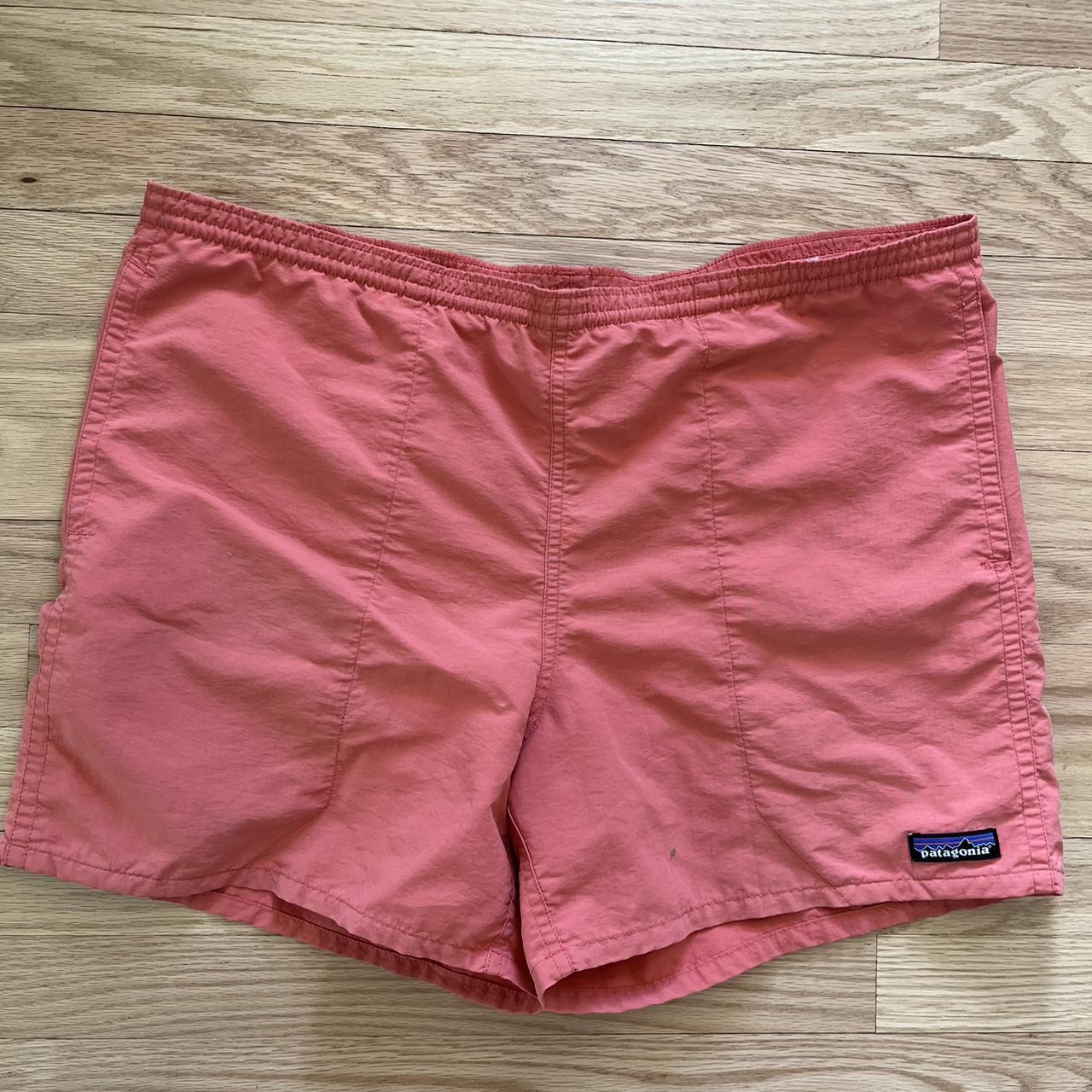 Patagonia Men's Orange and Pink Shorts | Depop